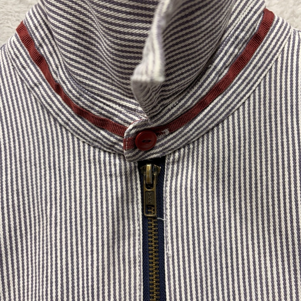 Artifacts of California Men's Hickory Stripe Full Zip Workwear Jacket Size M - Picture 11 of 14